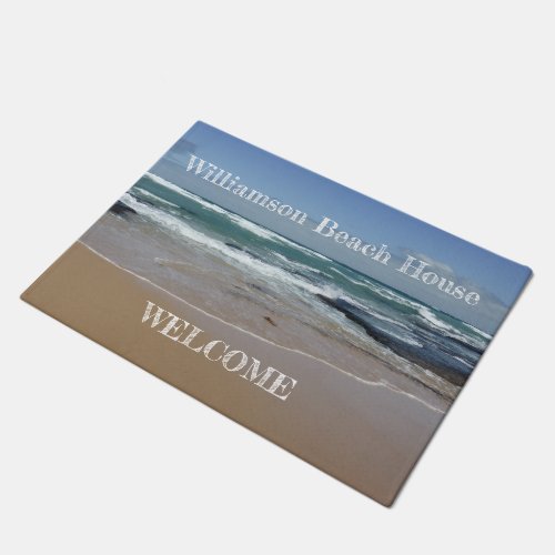 Personalized Beach House Ocean Door Mat