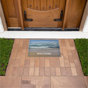Personalized Beach House Ocean Door Mat
