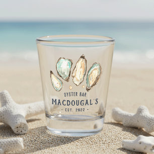 Personalized Beach House Oyster Bar Shot Glass