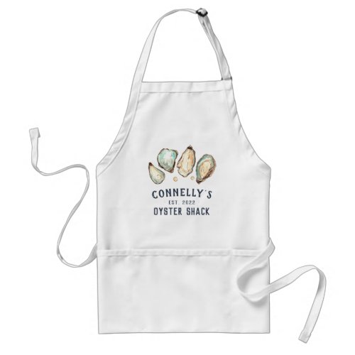 Personalized Beach House Oyster Shack Adult Apron