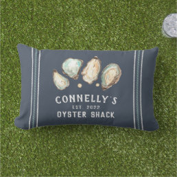 Personalized Beach House Oyster Shack Lumbar Pillow