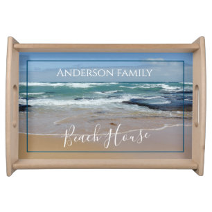 Personalized Beach House Serving Tray