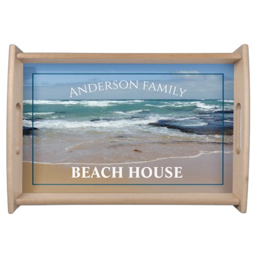 Personalized Beach House Serving Tray