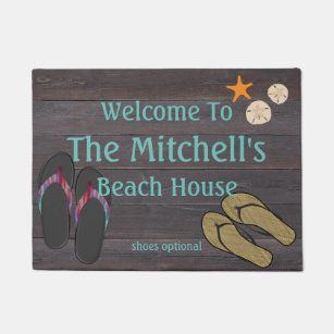 Beach House Doormats Welcome Mats Zazzle