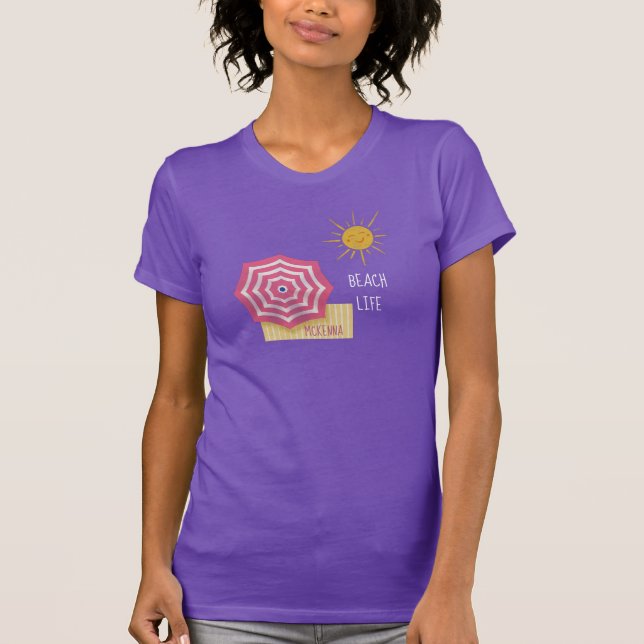 Personalized Beach Life  T-Shirt (Front)