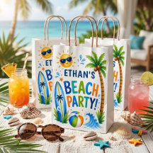 Personalized Beach Party Tropical Summer Birthday