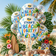 Personalized Beach Party Tropical Summer Party