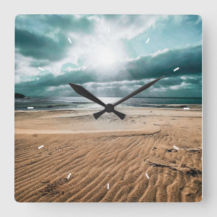 Personalized Beach Scene Clock
