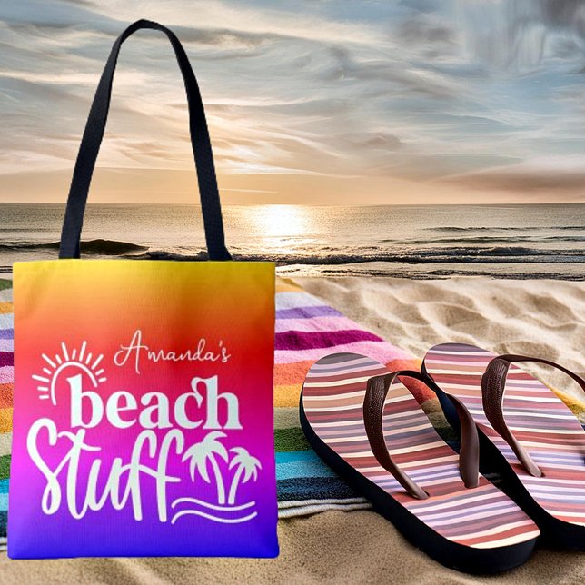 Personalized "Beach stuff"  Tote Bag (Creator Uploaded)
