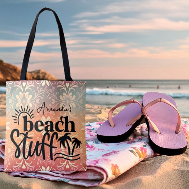 Personalized "Beach stuff"  Tote Bag (Creator Uploaded)