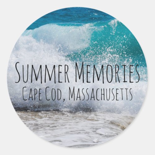 Personalized Beach Summer Memories Envelope Seal
