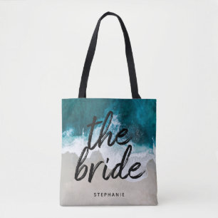 Personalized Beach The Bride Tote Bag