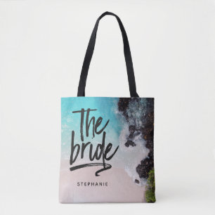 Personalized Beach The Bride Tote Bag
