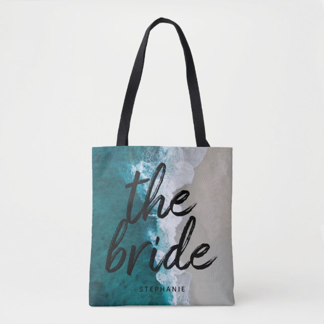 Personalized Beach The Bride Tote Bag (Front)