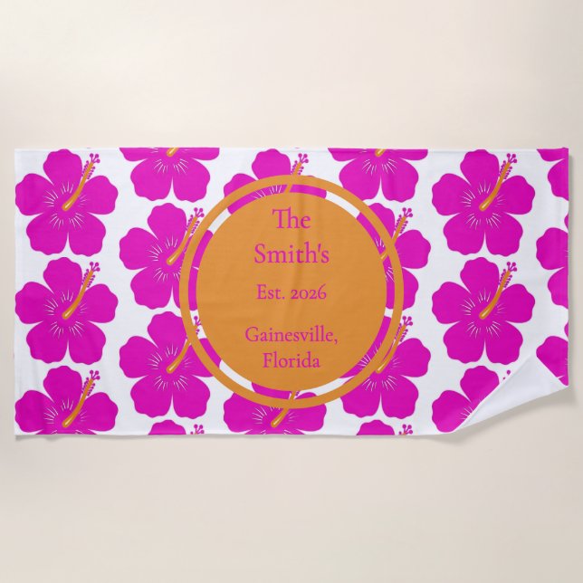 Personalized Beach Towel (Front)