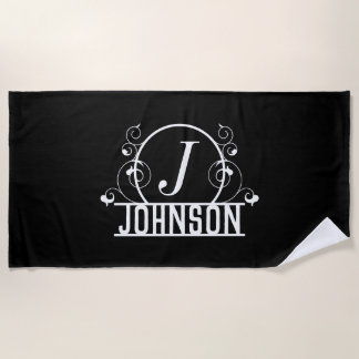 Personalized Beach Towel Custom Name Bath Towel