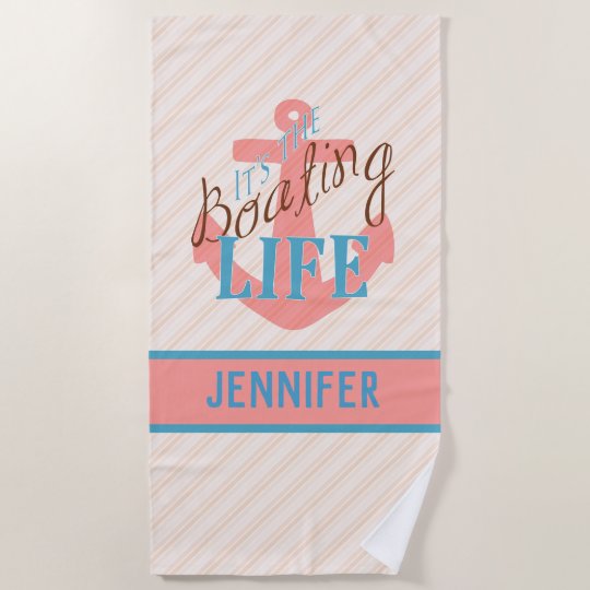 Personalized Beach Towels Boating Gifts
