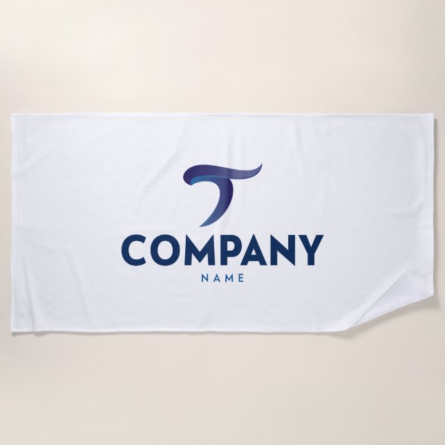Personalized beach towels with logo (Front)