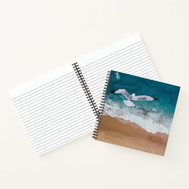 Personalized Beach Vibes Only Waves & Seagull
