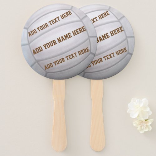 Personalized Beach Volleyball Hand Fan