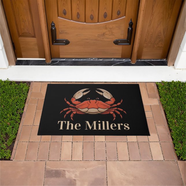 Personalized Beachy crab doormat (Outdoor)