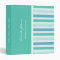 Personalized:  Beachy Striped Binder