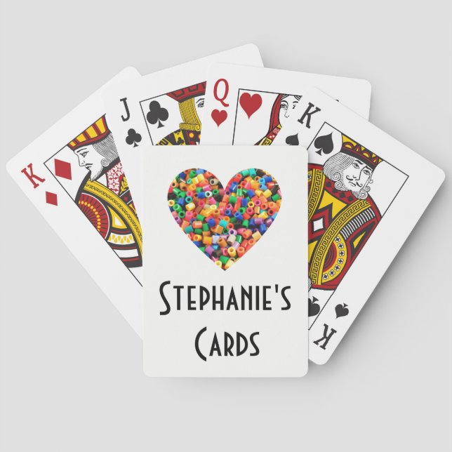 Personalized Bead Lover Poker Cards (Back)
