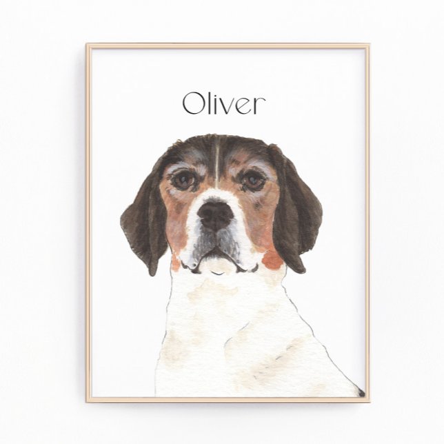 Personalized Beagle Art Photo Print (Creator Uploaded)
