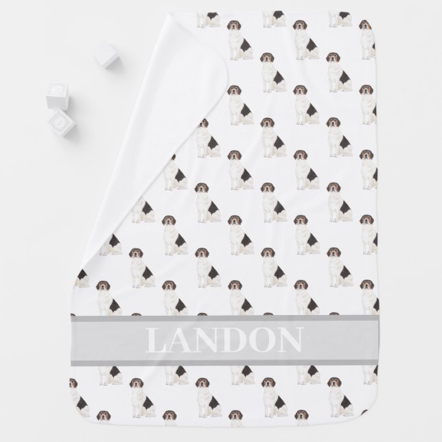 Personalized Beagle Baby Blanket (In Situ)
