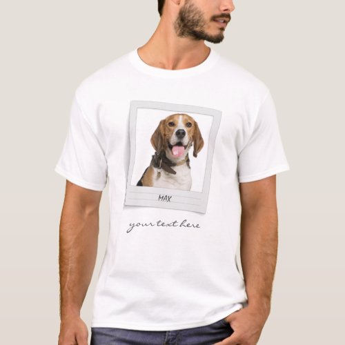 Personalized Beagle Birthday Photo Frame T_Shirt
