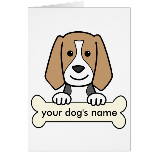 Personalized Beagle Cards (Front)