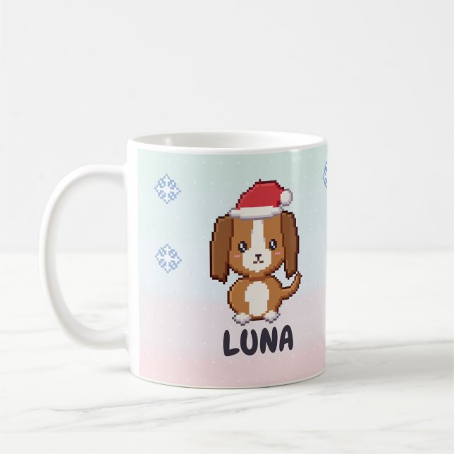 Personalized Beagle Christmas Mug (Left)