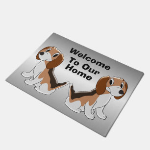 Personalized Beagle Dog Design Doormat