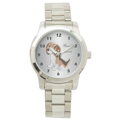 Personalized Beagle Dog Design Watch