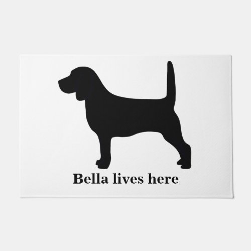 Personalized Beagle Doormat