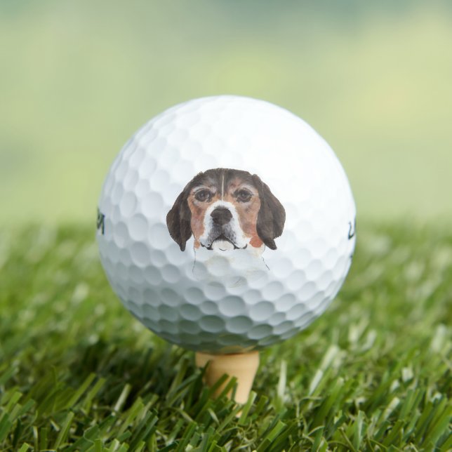 Personalized Beagle Golf Balls (Insitu Tee)