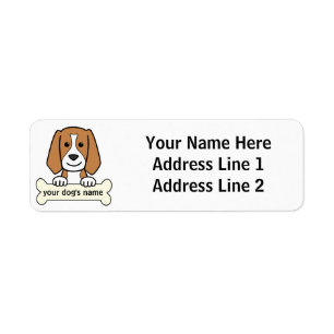 Personalized Beagle Label