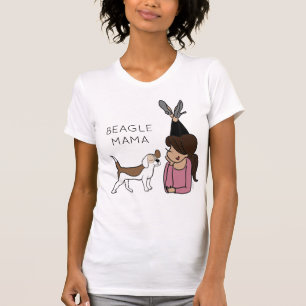 Personalized Beagle Mama T-Shirt
