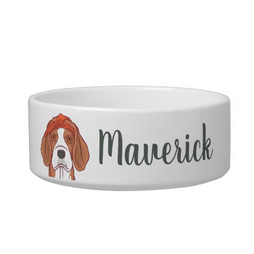 Personalized Beagle Mom Dog Lover Custom Name Bowl