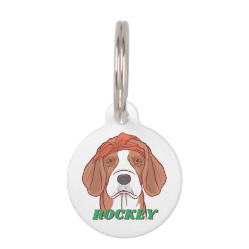 Personalized Beagle Mom Dog Lover Custom Name Pet ID Tag