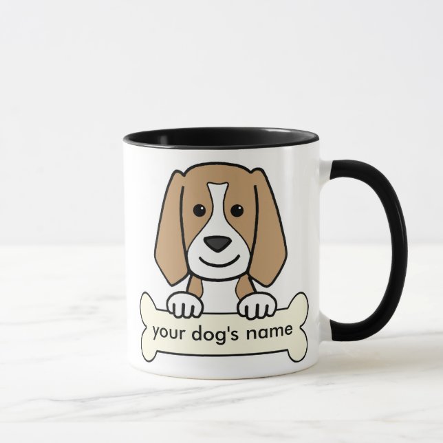 Personalized Beagle Mug (Right)