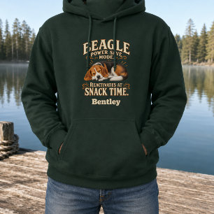 Personalized Beagle Power Save Mode Hoodie