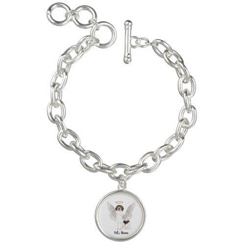 Personalized Beagle Sympathy Memorial Bracelet