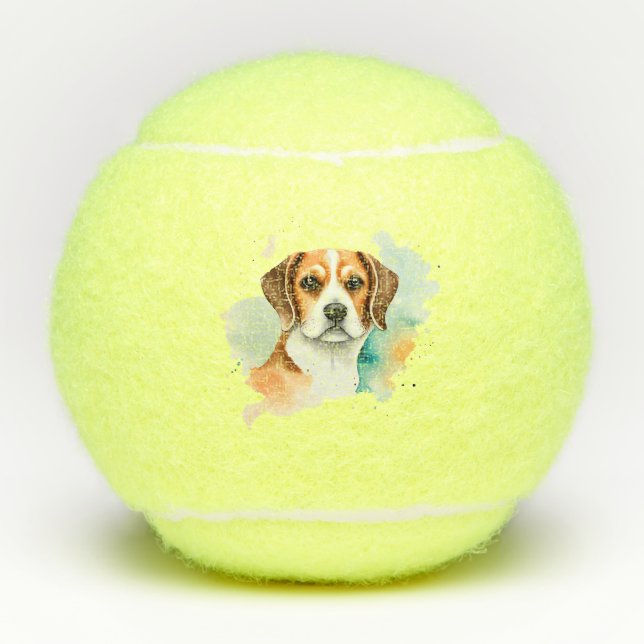 Personalized Beagle  Tennis Balls (Front)