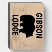 PERSONALIZED BEAR LODGE RUSTIC Wood Box Sign | Zazzle