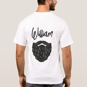Personalized Beard Bearded Dad Noun Husband Funny T-Shirt
