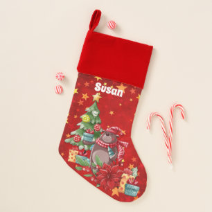 Personalized Bear's Christmas Gifts Christmas Stocking