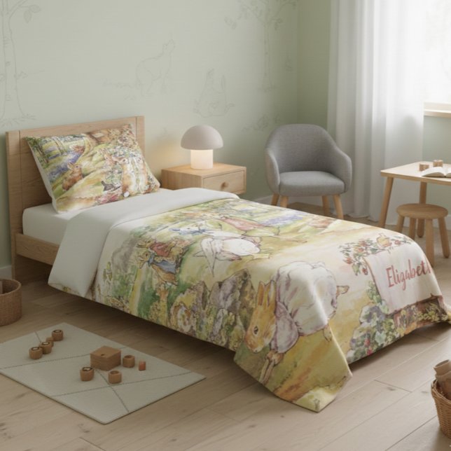 Personalized Beatrix Potter Peter and Friends Duvet Cover (Creator Uploaded)