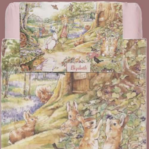 Personalized Beatrix Potter Peter and Friends Duvet Cover