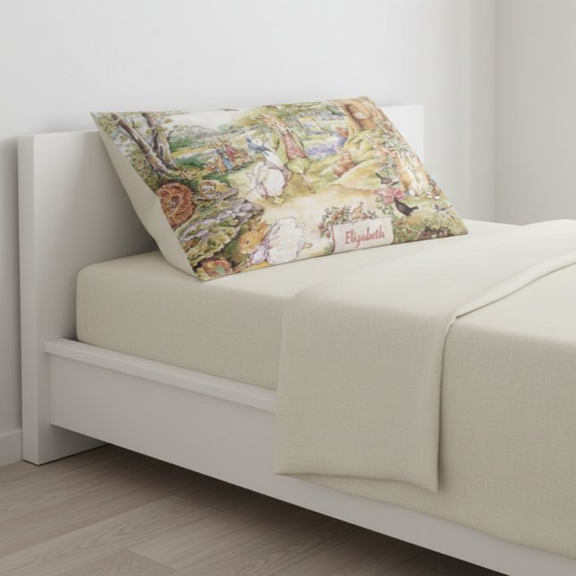 Personalized Beatrix Potter Peter and Friends Pillow Case (Creator Uploaded)